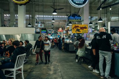 Grand Central Market, Los Angeles, ABD - Eylül 2022. Yüksek kalite fotoğraf