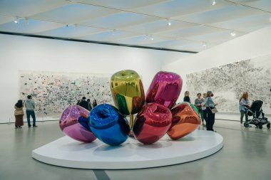 LOS ANGELES, CA - sep 2022: Los Angeles şehir merkezindeki Geniş Müze 'de. Yüksek kalite fotoğraf