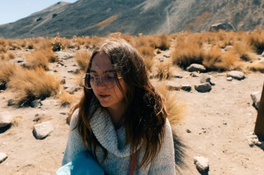 Volkan Nevado de Toluca Ulusal Parkı 'nın içinde kraterin içinde göller var. Mexico City yakınlarındaki manzara. Yüksek kalite fotoğraf