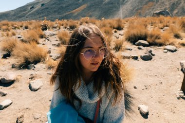 Volkan Nevado de Toluca Ulusal Parkı 'nın içinde kraterin içinde göller var. Mexico City yakınlarındaki manzara. Yüksek kalite fotoğraf