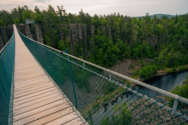 Sheguiandah, Ontario, Kanada - On Mil Noktası Ticaret Merkezi. Yüksek kalite fotoğraf