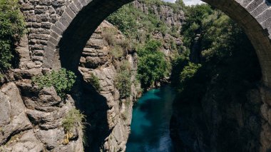 Koprulu Canyon Ulusal Parkı. Köprü ve su kaynakları. Manavgat, Antalya, Türkiye. Yüksek kalite fotoğraf