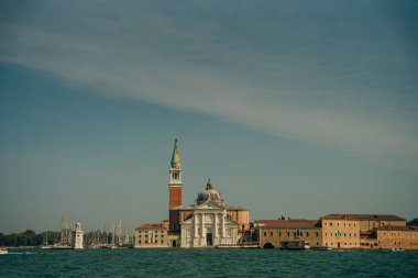 Venedik, İtalya - Eylül 2021 Riva degli Schiavoni. Yüksek kalite fotoğraf