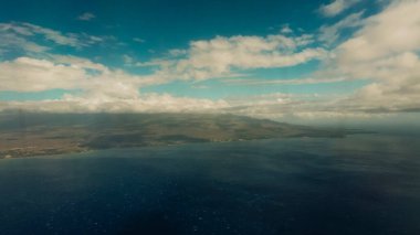 Hawaii, ABD 'deki sahil şeridinin havadan görüntüsü. Yüksek kalite fotoğraf