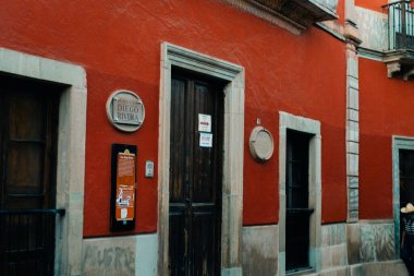 Diego Rivera 'nın Guanajuato, Meksika' daki evi. Şubat 2023. Yüksek kalite fotoğraf