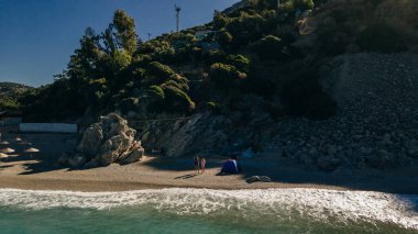 Oludeniz kuş bakışı, Fethiye, Türkiye: Sahili ve denizi havadan görmek. Yüksek kalite fotoğraf