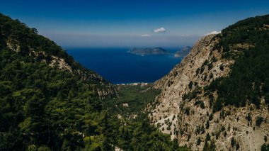 Kelebek Vadisi 'nin derin vadisi, Fethiye, Türkiye. Yüksek kalite fotoğraf