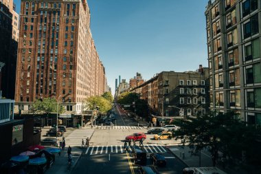 Manhattan, New York - Haziran 2022 Manhattan 'daki High Line Park. Yüksek kalite fotoğraf