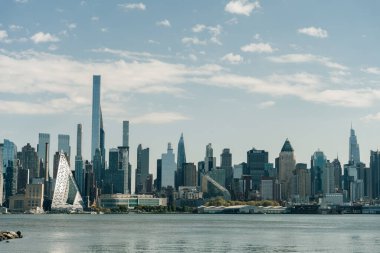 New Jersey, New York 'tan Manhattan manzarası - sep 2022. Yüksek kalite fotoğraf