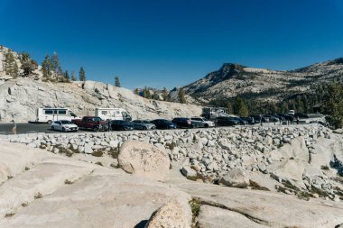 Olmsted Point, ABD 'den Yosemite Ulusal Parkı manzaralı - sep 2022. Yüksek kalite fotoğraf