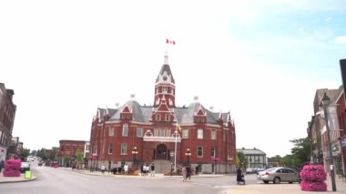 STRATFORD, ONTARIO, CANADA HAZİRAN 2022 Kanada 'daki Stratford Belediye Binası