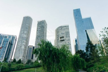 Santa Fe, Mexico City 'de yeni bir ufuk çizgisi. Yüksek kalite fotoğraf