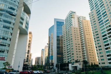 Santa Fe, Mexico City 'de yeni bir ufuk çizgisi. Yüksek kalite fotoğraf