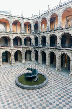 CDMX Mexico City 2023 Mayıs. Eski Antigua Aduana, Antiguo Colegio de San Ildefonso. Yüksek kalite fotoğraf