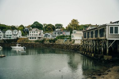 Bearskin Neck Rockport Massachusetts Caddesi, ABD - Ekim, 2022. Yüksek kalite fotoğraf