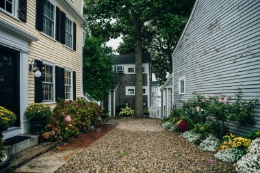 Bearskin Neck Rockport Massachusetts Caddesi, ABD - Ekim, 2022. Yüksek kalite fotoğraf