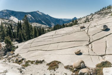 Olmsted Point, ABD 'den Yosemite Ulusal Parkı manzaralı - sep 2022. Yüksek kalite fotoğraf