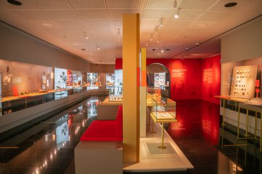 Pera Müzesi İstanbul 'da sergiler, hindi - sep 2022. Yüksek kalite fotoğraf