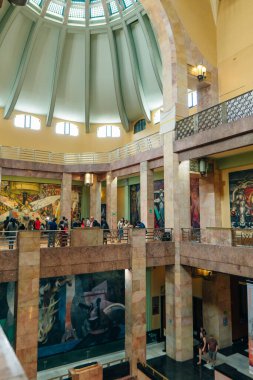 Mexico City, Meksika - Mayıs 2023 Palacio de Güzellik Sanatları Sarayı. Yüksek kalite fotoğraf