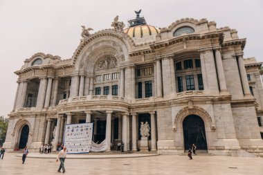Mexico City, Meksika - Mayıs 2023 Palacio de Güzellik Sanatları Sarayı. Yüksek kalite fotoğraf