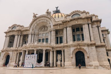 Mexico City, Meksika - Mayıs 2023 Palacio de Güzellik Sanatları Sarayı. Yüksek kalite fotoğraf