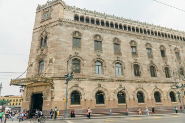 Mexico City, CDMX, Meksika - Mayıs 2023 Post Museum 'un dışında, Meksika' nın tarihi merkezinde. Yüksek kalite fotoğraf