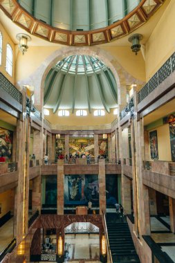 Mexico City, Meksika - Mayıs 2023 Palacio de Güzellik Sanatları Sarayı. Yüksek kalite fotoğraf