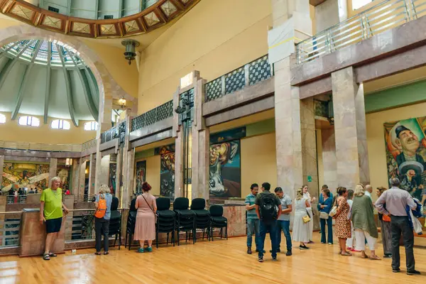 Mexico City, Meksika - Mayıs 2023 Palacio de Güzellik Sanatları Sarayı. Yüksek kalite fotoğraf