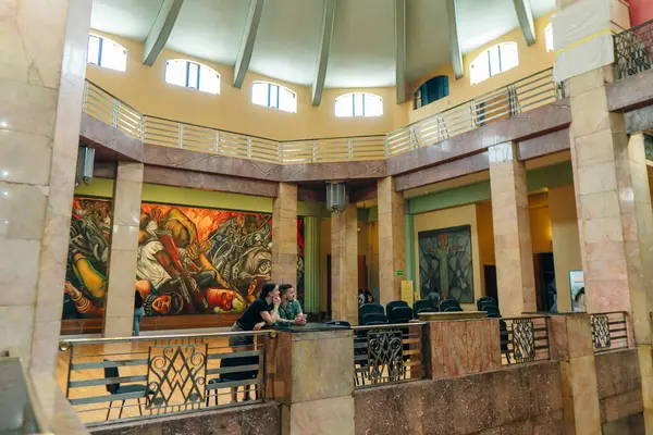 Mexico City, Meksika - Mayıs 2023 Palacio de Güzellik Sanatları Sarayı. Yüksek kalite fotoğraf