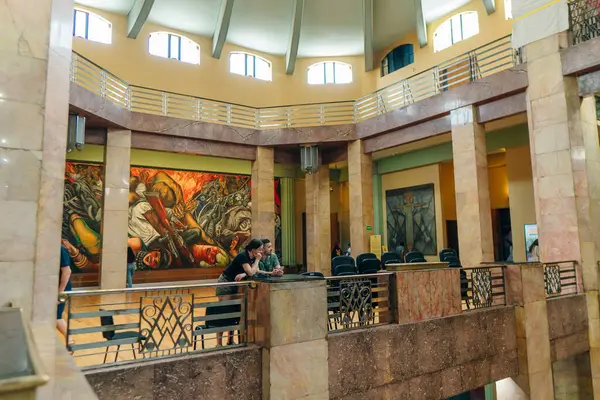 Mexico City, Meksika - Mayıs 2023 Palacio de Güzellik Sanatları Sarayı. Yüksek kalite fotoğraf