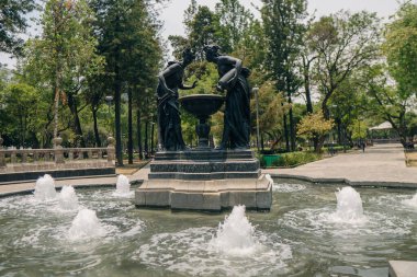 Ciudad de Mexico - Mayıs 2023 Alameda Central Park. Yüksek kalite fotoğraf