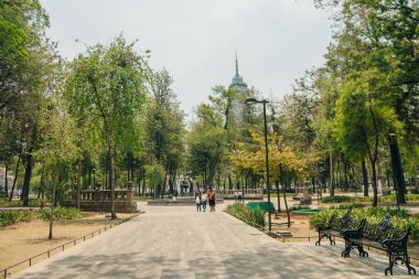 Ciudad de Mexico - Mayıs 2023 Alameda Central Park. Yüksek kalite fotoğraf