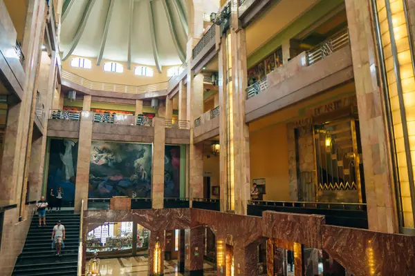 Mexico City, Meksika - Mayıs 2023 Palacio de Güzellik Sanatları Sarayı. Yüksek kalite fotoğraf