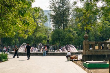 Ciudad de Mexico - Mayıs 2023 Alameda Central Park. Yüksek kalite fotoğraf