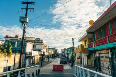 Tampico, Tamaulipas. Meksika - Mayıs 2023. Tampico 'nun merkezinde bir gün. Yüksek kalite fotoğraf