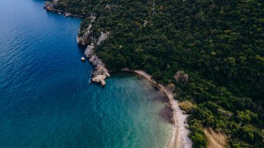 CHIRALI, TURKEY: Türkiye 'de hava manzaralı güneşli plaj beldesi
