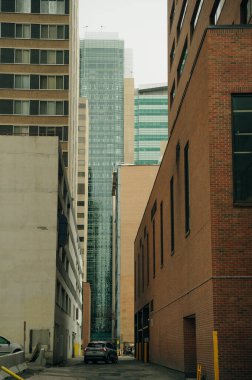 CALGARY, Kanada - 2023 şehir merkezi Calgary iş bölgesi. Yüksek kalite fotoğraf