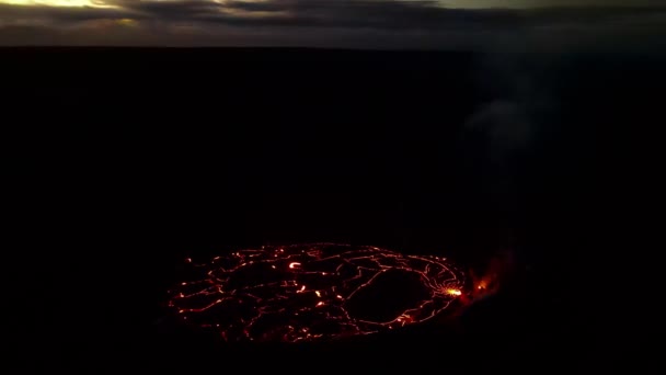 Aeronáutica Vulcão Kilauea Big Island Hawai Imagens Alta Qualidade — Vídeo de Stock