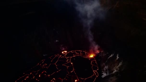 Воздух Вулкана Килауэа Большом Острове Хавай Высококачественные Кадры — стоковое видео