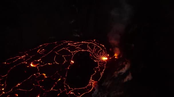 Aeronáutica Vulcão Kilauea Big Island Hawai Imagens Alta Qualidade — Vídeo de Stock