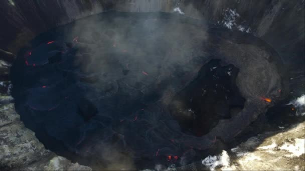 Luftaufnahme Des Vulkans Kilauea Auf Big Island Auf Hawai Hochwertiges — Stockvideo