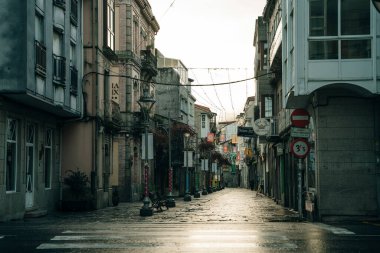  İspanya, Galiçya 'da Pontevedra Caddesi, Mayıs 2023. Yüksek kalite fotoğraf