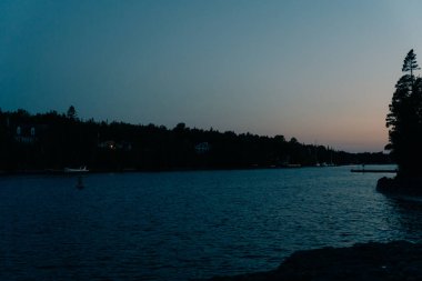 Tobermory Kanada Büyük Küvet Deniz Feneri. Yüksek kalite fotoğraf