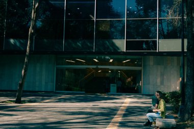 Mexico City - Mayıs 2023 Chapultepec Ormanı içinde Modern Sanatlar Müzesi. Yüksek kalite fotoğraf