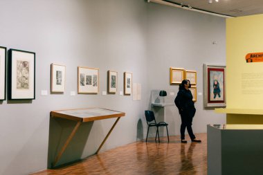 Mexico City - Mayıs 2023 içinde Modern Sanat Müzesi Chapultepec Ormanı içinde. Yüksek kalite fotoğraf