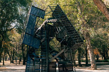 Mexico City, CDMX, Meksika - Mayıs 2023 Chapultepec Park 'taki Rufino Tamayo Müzesi. Yüksek kalite fotoğraf