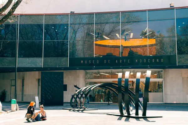 Mexico City - Mayıs 2023 Chapultepec Ormanı içinde Modern Sanatlar Müzesi. Yüksek kalite fotoğraf