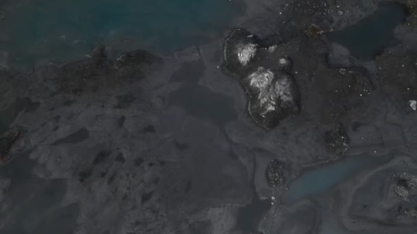 Вид Воздуха Зону Отдыха Ледника Матануска Аляске Высококачественные Кадры — стоковое видео