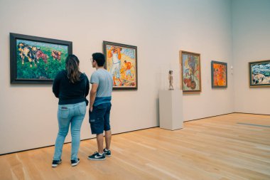 LACMA 'daki sergiler, Los Angeles Sanat Müzesi. ABD - Mayıs 2023. Yüksek kalite fotoğraf