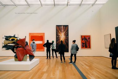 LACMA 'daki sergiler, Los Angeles Sanat Müzesi. ABD - Mayıs 2023. Yüksek kalite fotoğraf